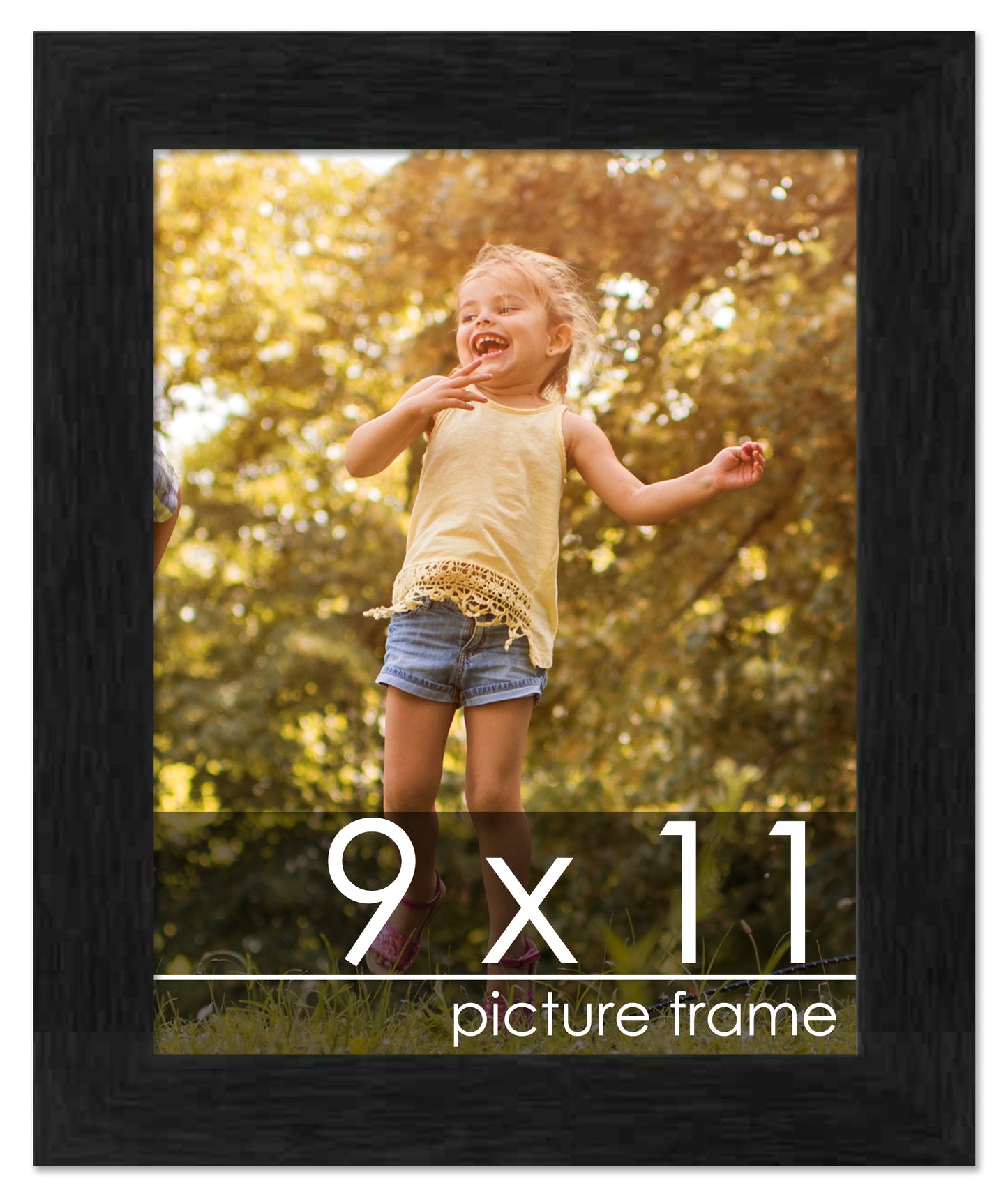 Traditional Black Wood Picture Frame