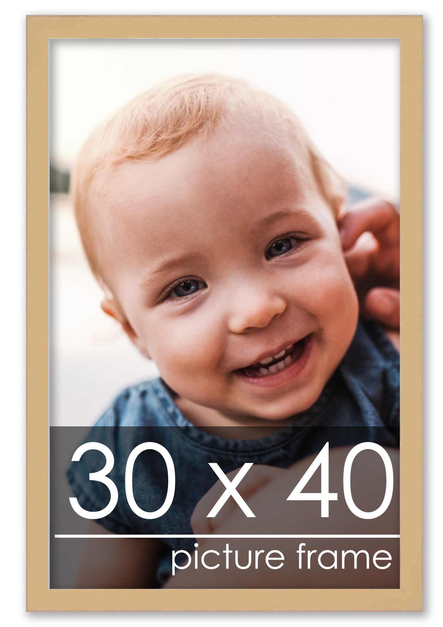 Traditional Natural Wood Picture Frame