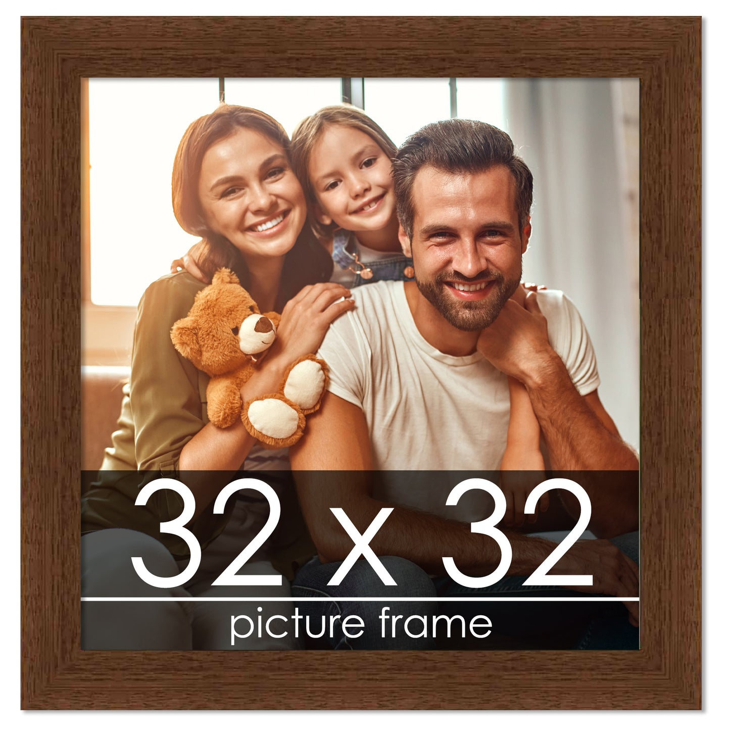 Traditional Walnut Wood Picture Frame