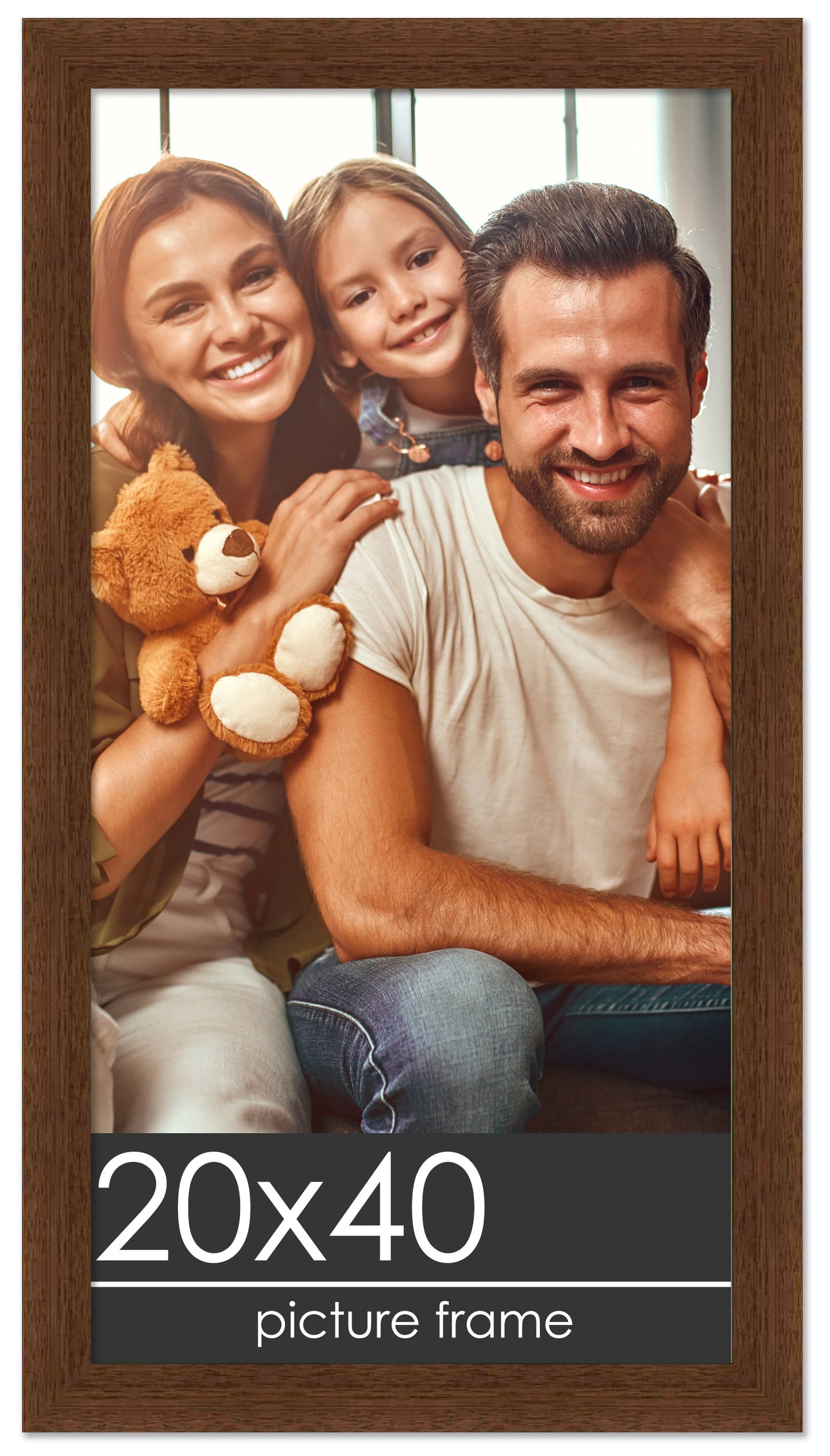 Traditional Walnut Wood Picture Frame