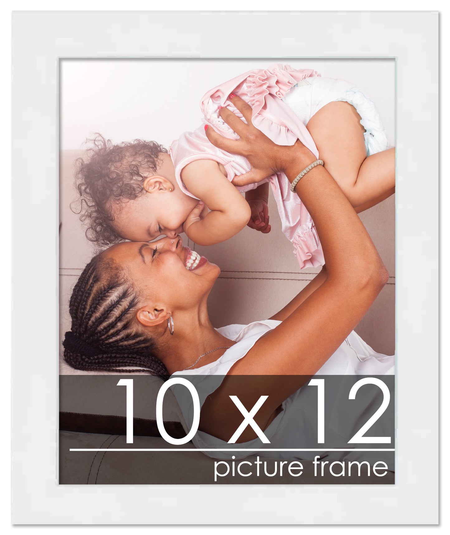 Contemporary White Wood Picture Frame