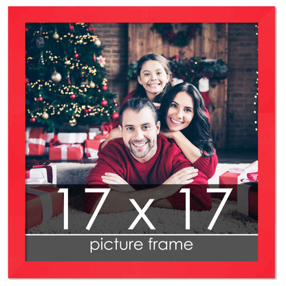 Contemporary Red Wood Picture Frame