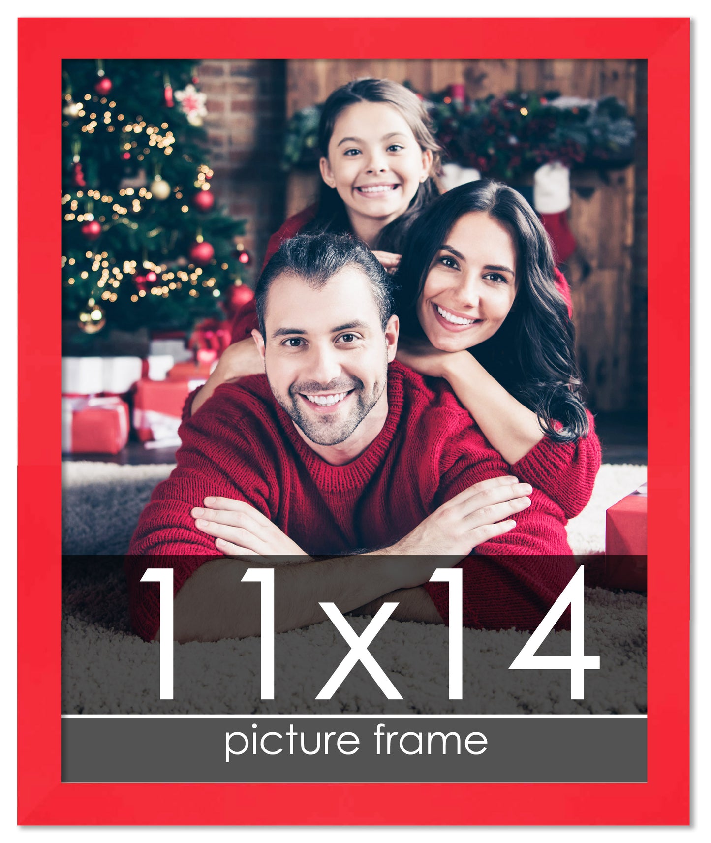 Contemporary Red Wood Picture Frame