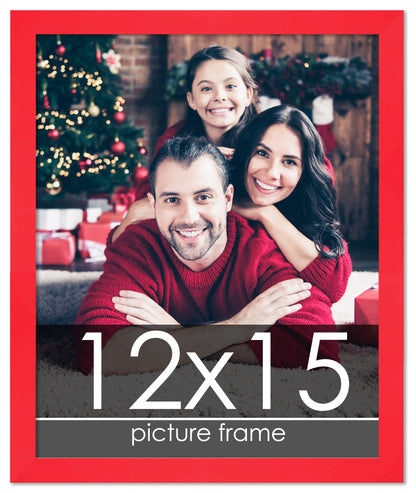 Contemporary Red Wood Picture Frame