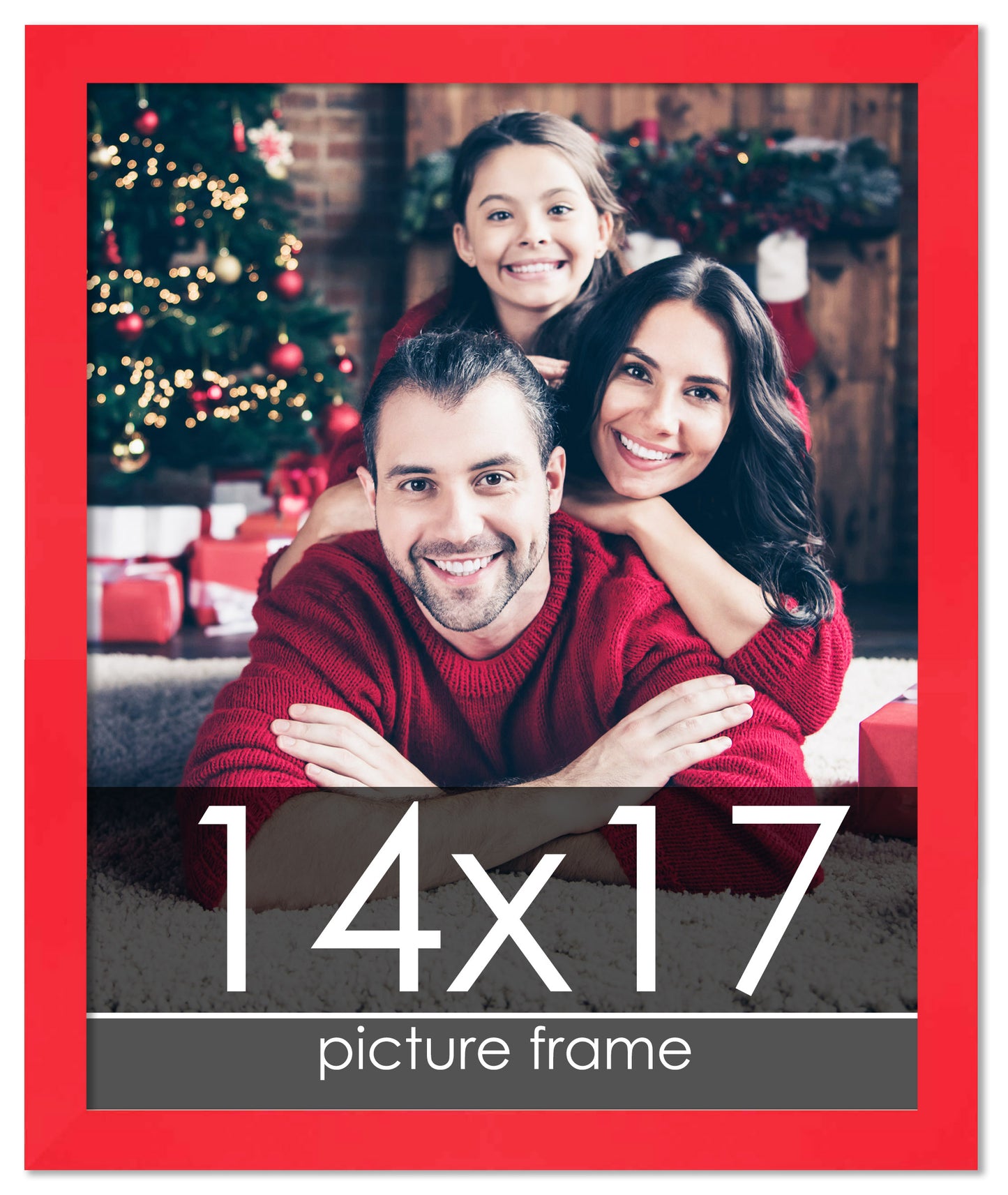 Contemporary Red Wood Picture Frame