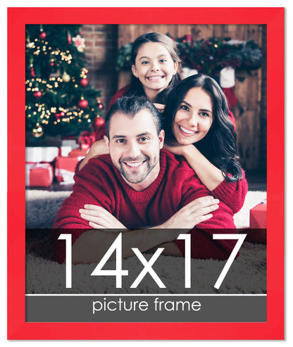 Contemporary Red Wood Picture Frame