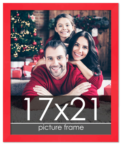 Contemporary Red Wood Picture Frame