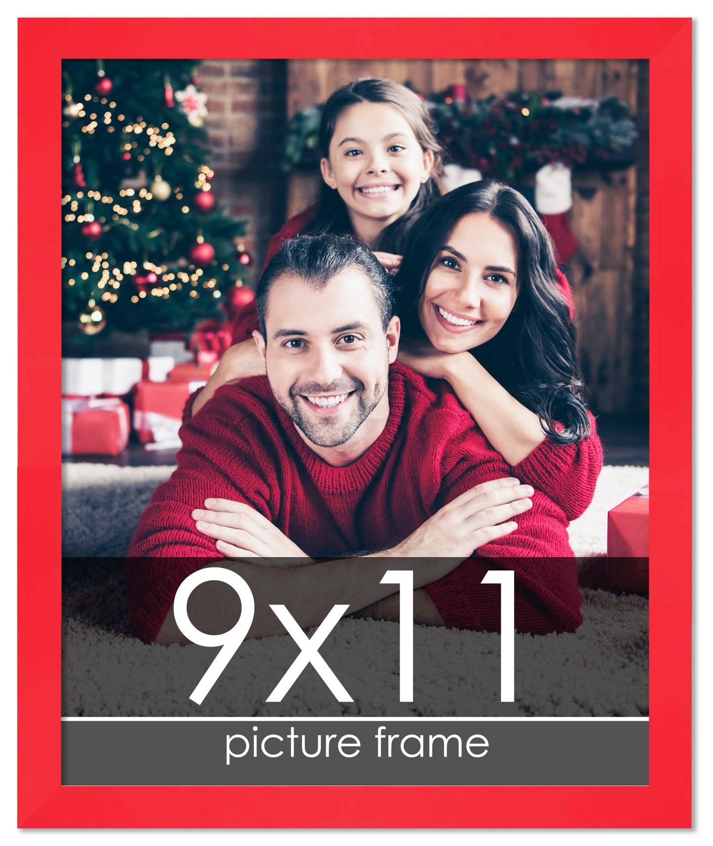 Contemporary Red Wood Picture Frame