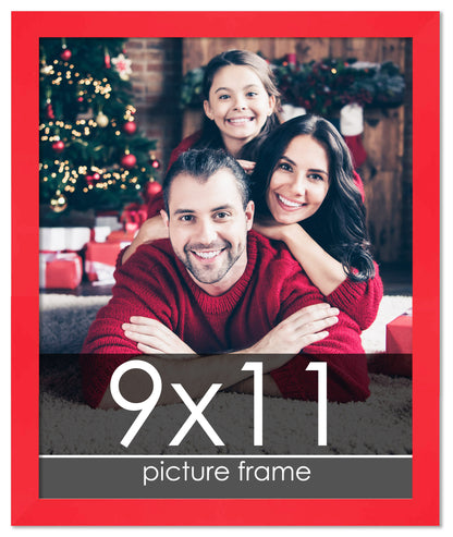 Contemporary Red Wood Picture Frame