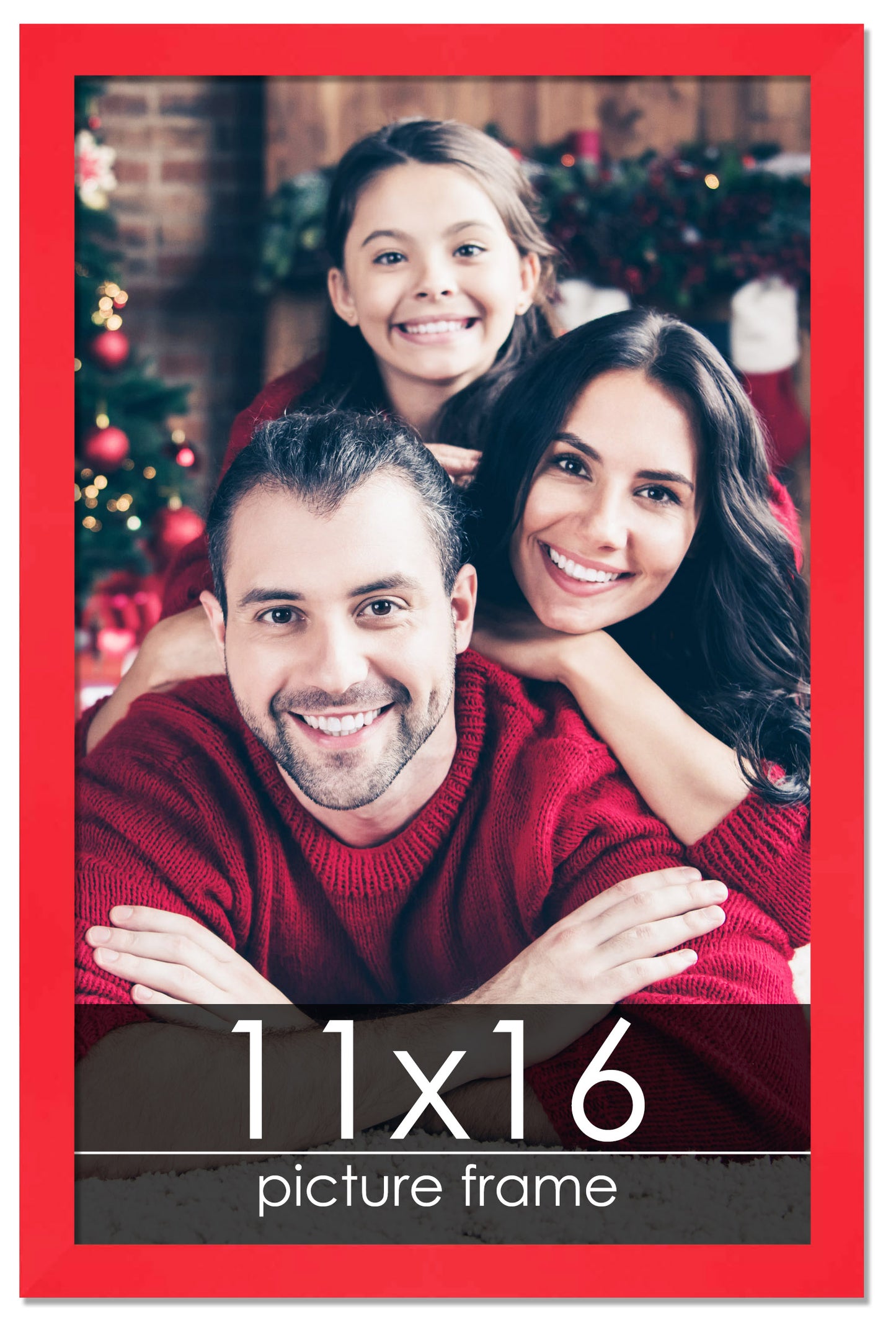 Contemporary Red Wood Picture Frame