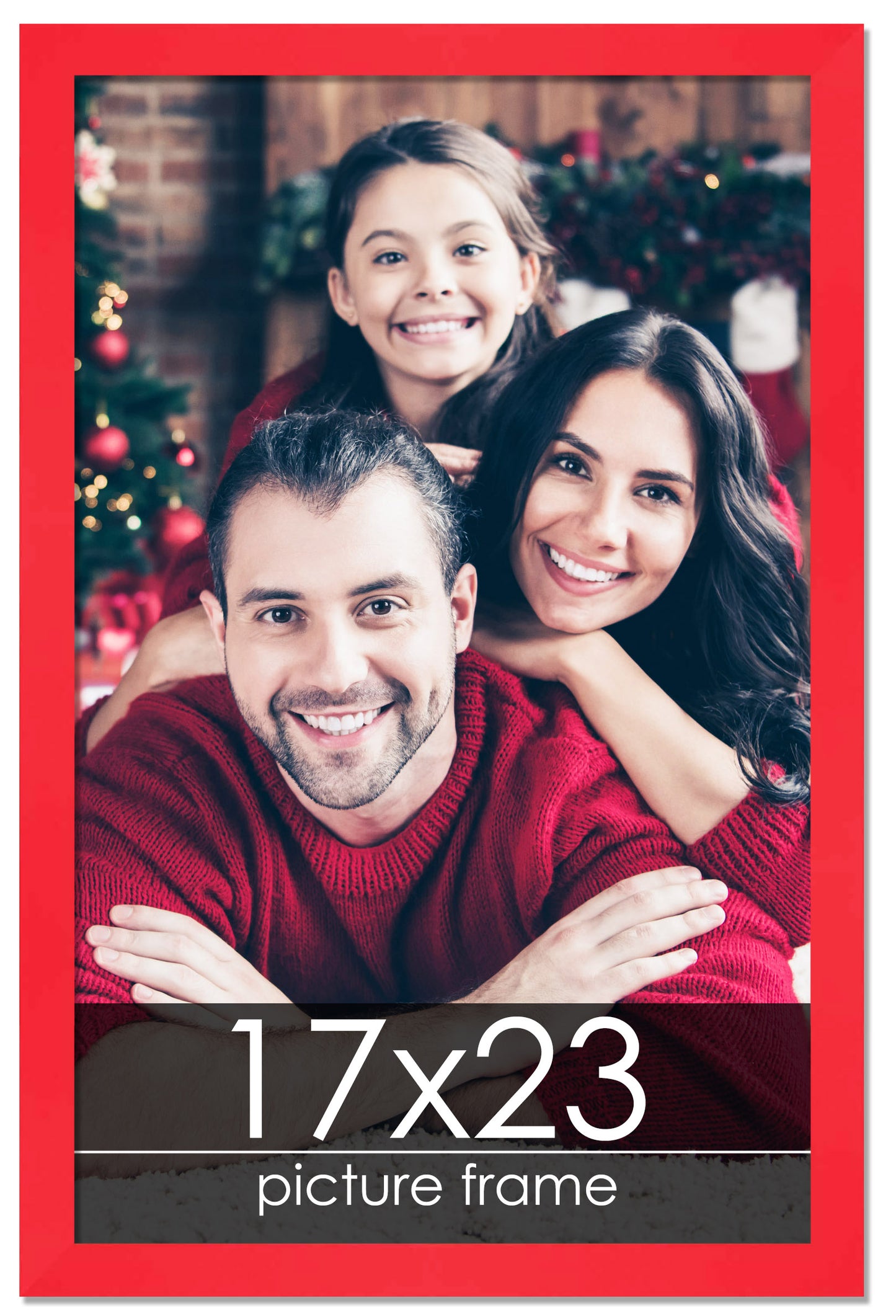 Contemporary Red Wood Picture Frame