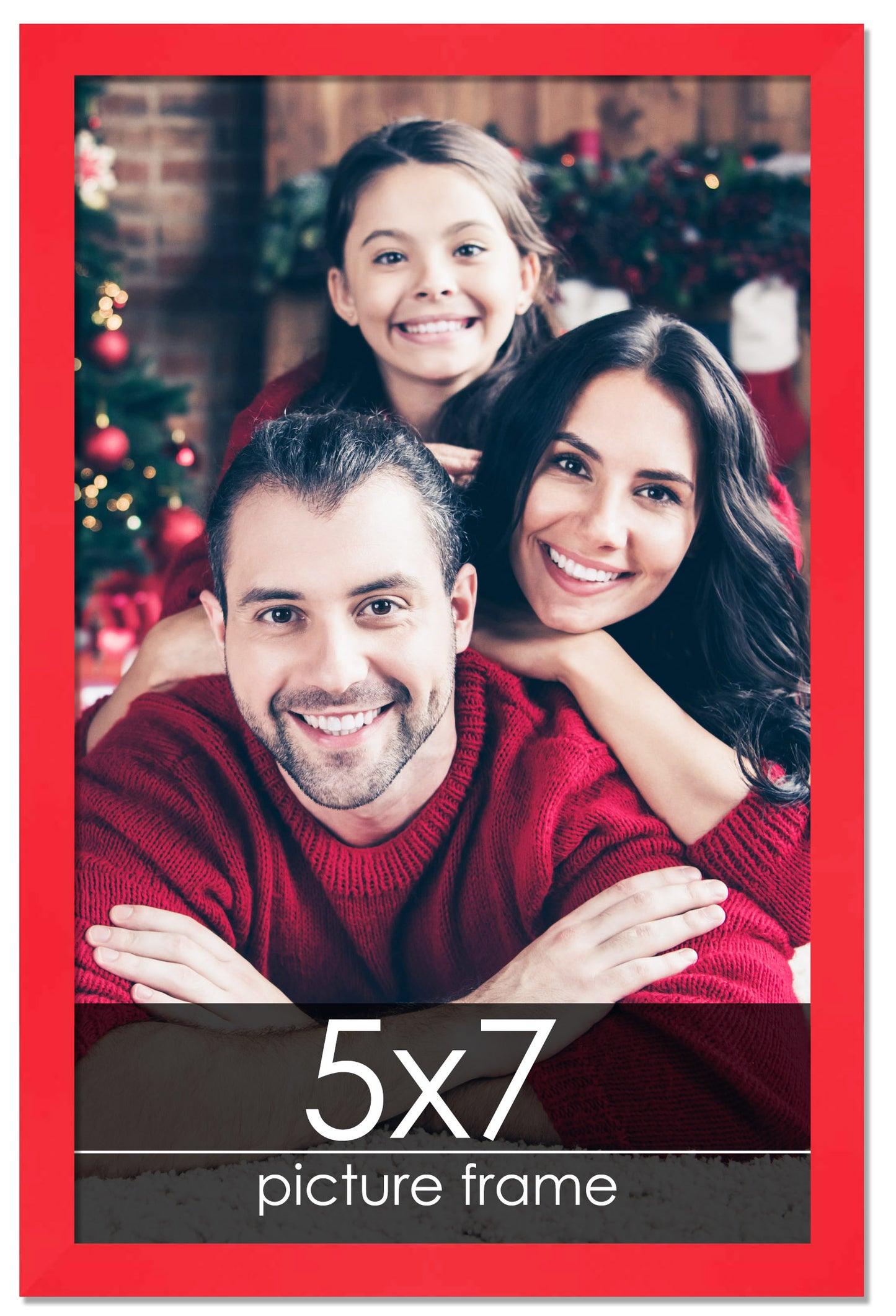 Contemporary Red Wood Picture Frame