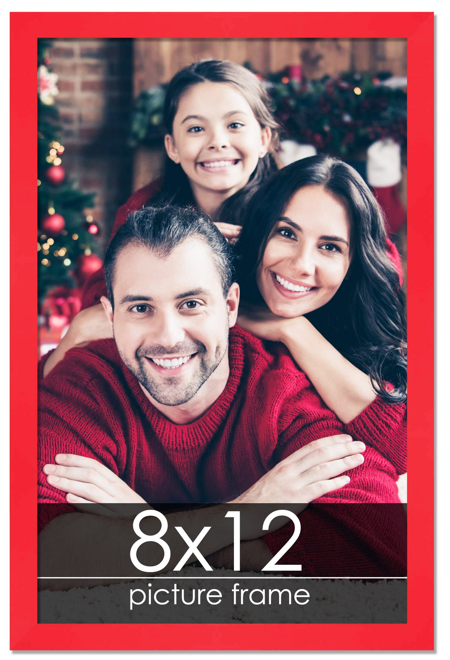 Contemporary Red Wood Picture Frame