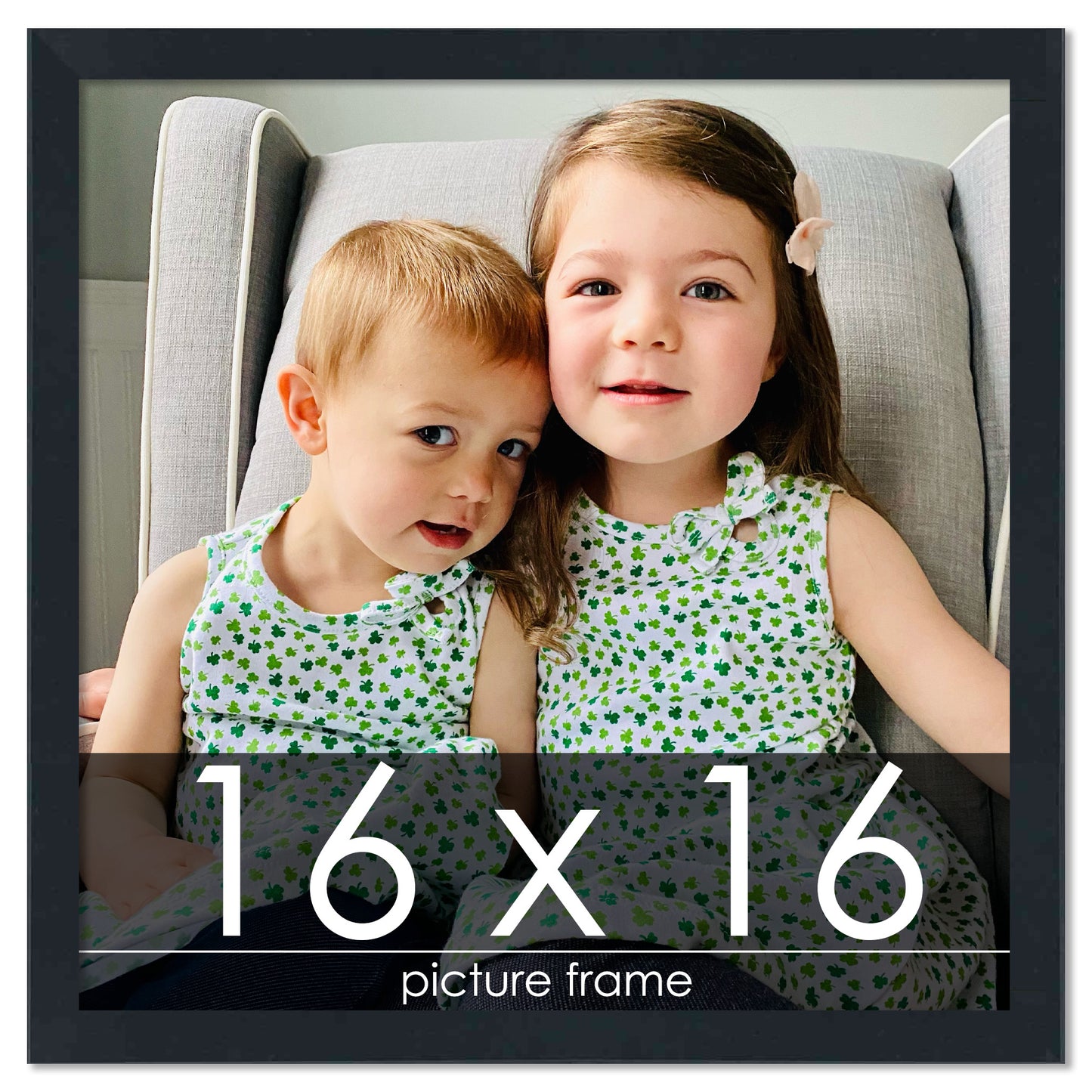 Contemporary Black Wood Picture Frame