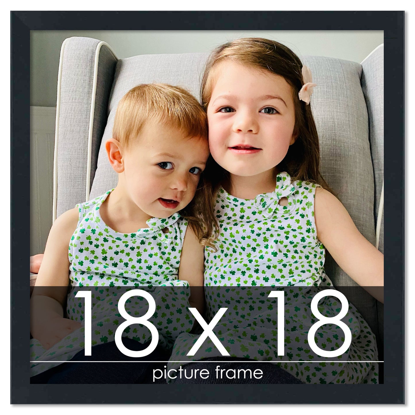 Contemporary Black Wood Picture Frame