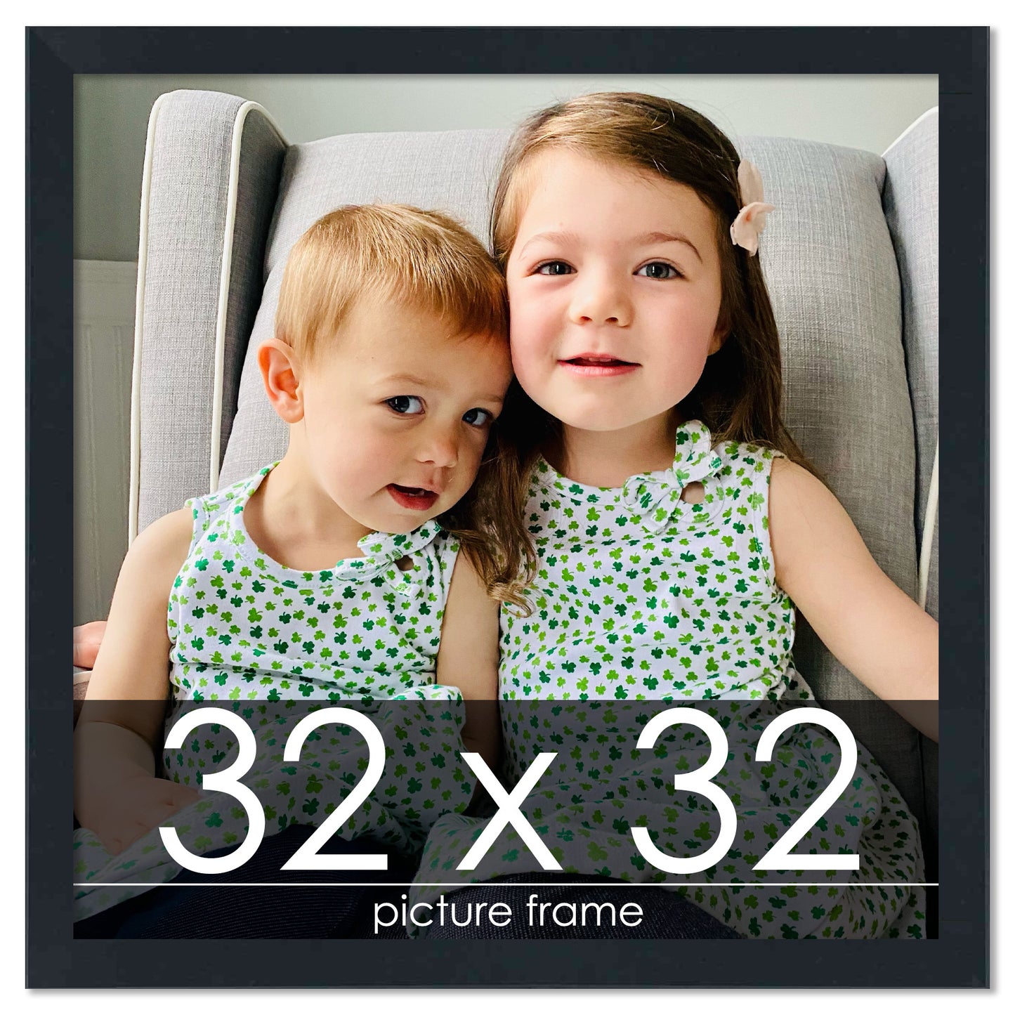 Contemporary Black Wood Picture Frame