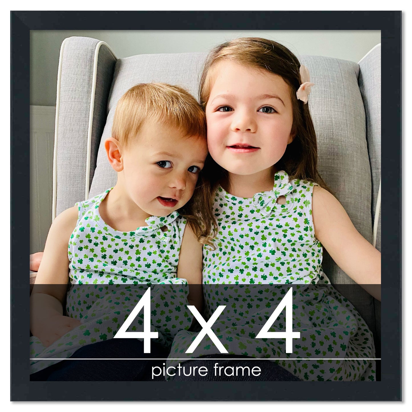 Contemporary Black Wood Picture Frame