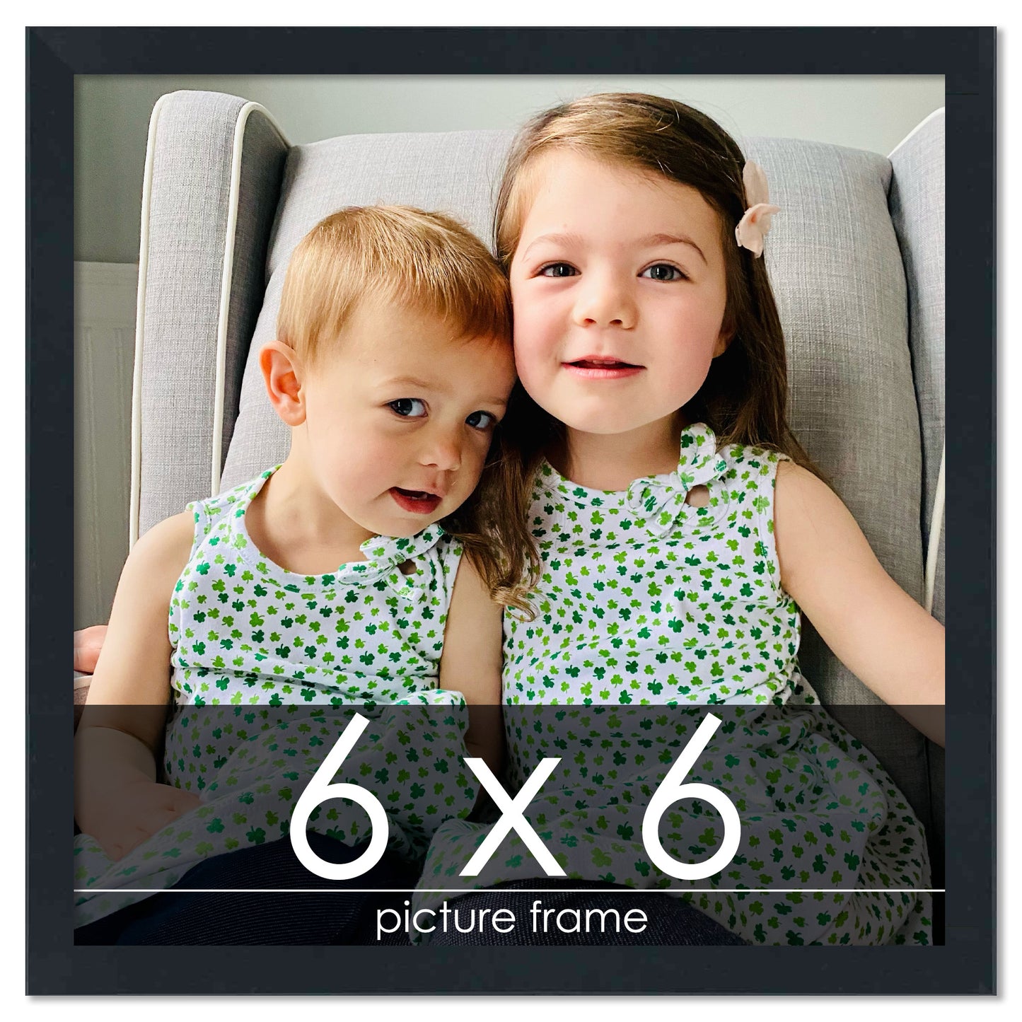 Contemporary Black Wood Picture Frame