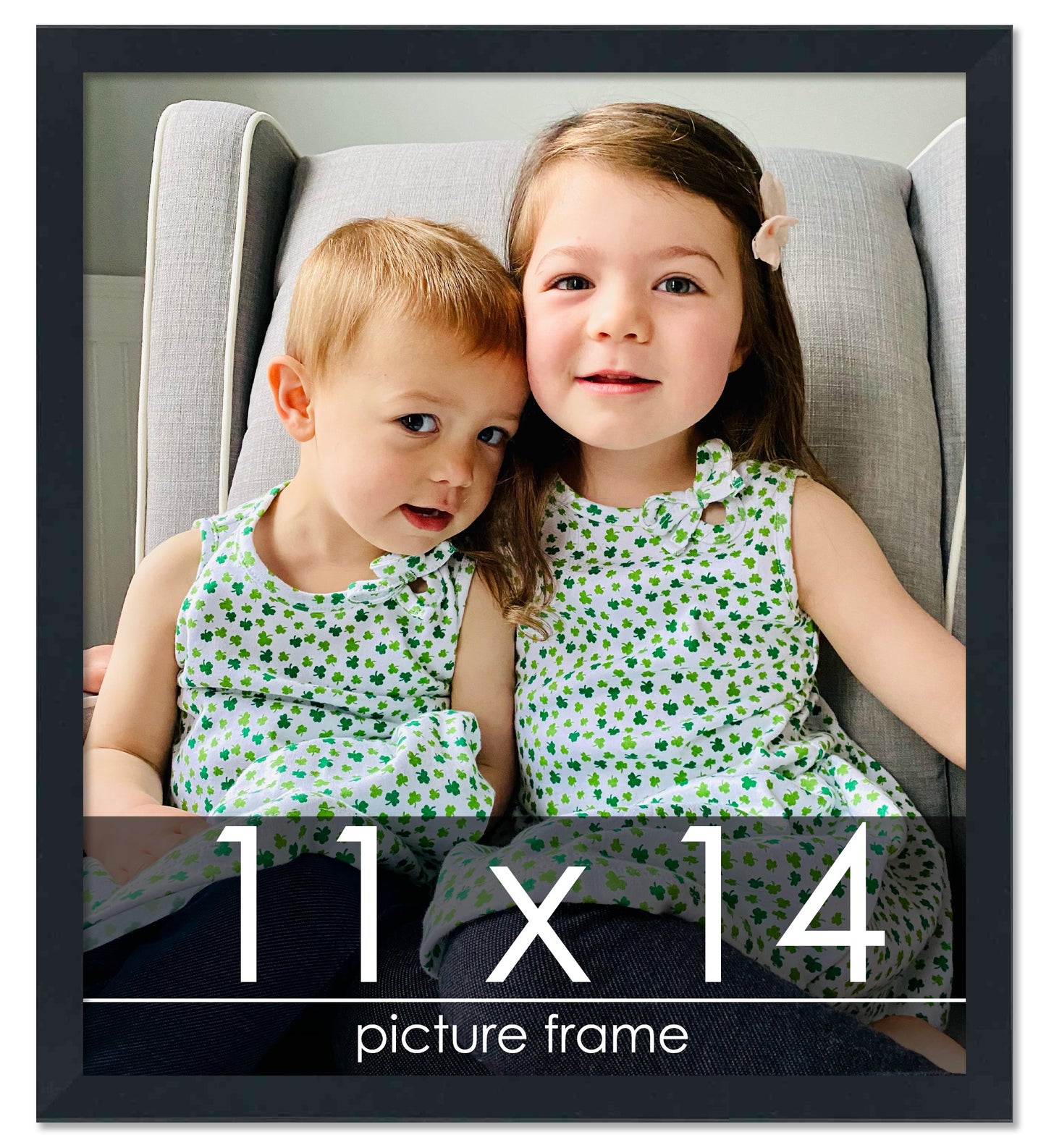 Contemporary Black Wood Picture Frame