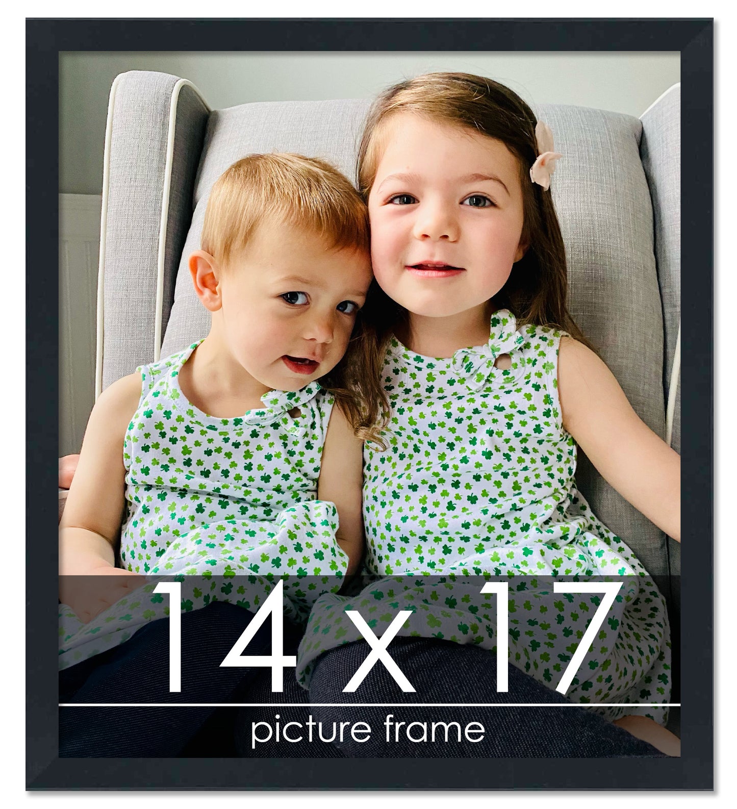 Contemporary Black Wood Picture Frame