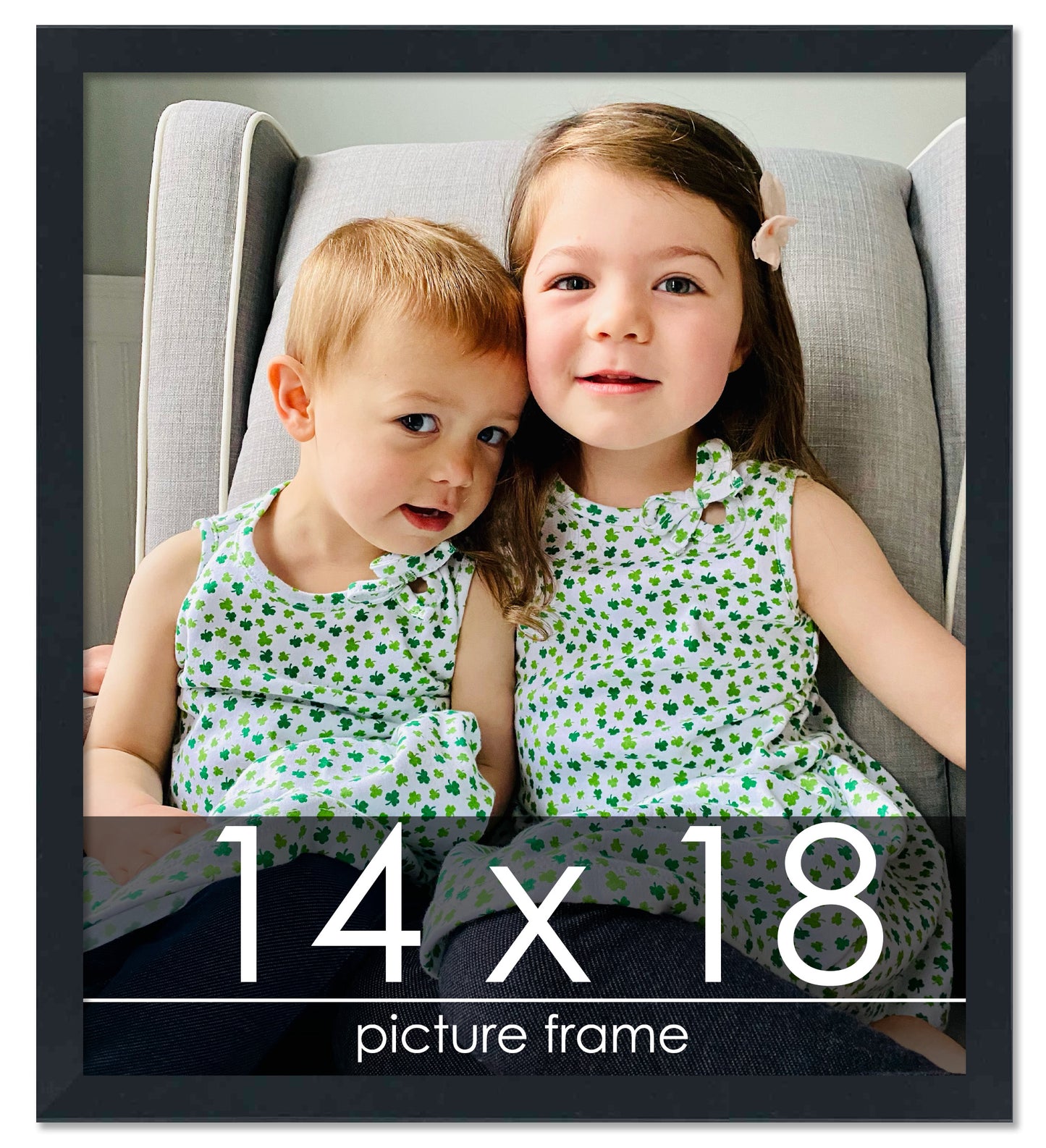 Contemporary Black Wood Picture Frame