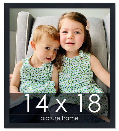 Contemporary Black Wood Picture Frame