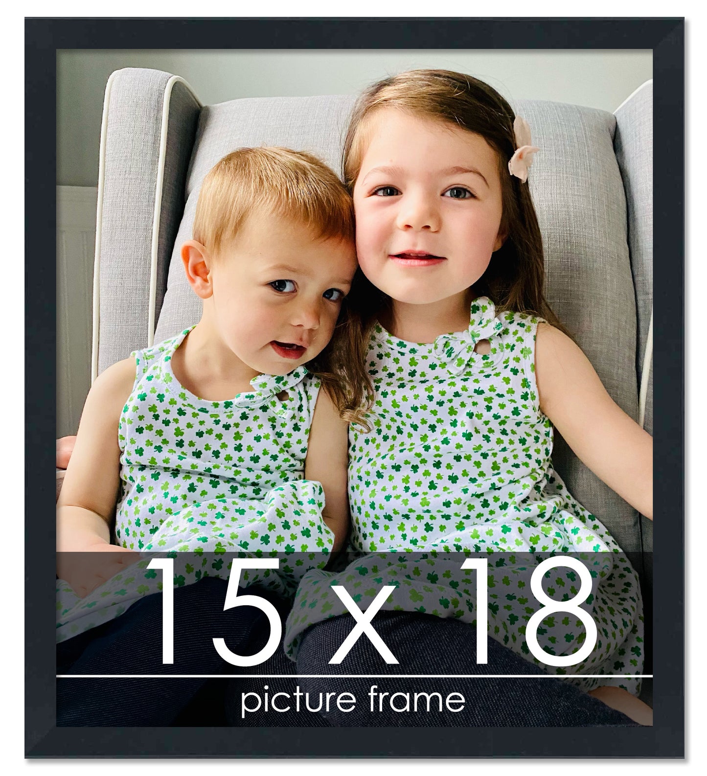 Contemporary Black Wood Picture Frame