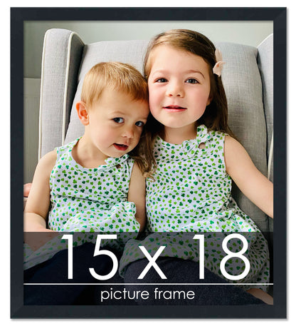Contemporary Black Wood Picture Frame
