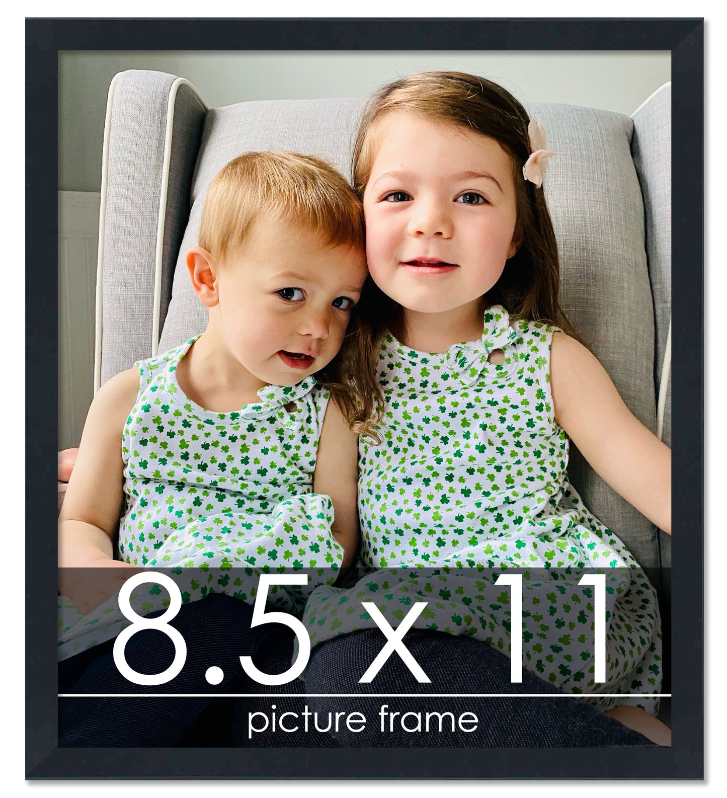 Contemporary Black Wood Picture Frame