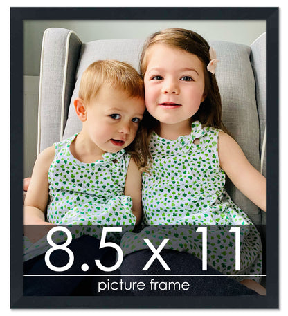 Contemporary Black Wood Picture Frame
