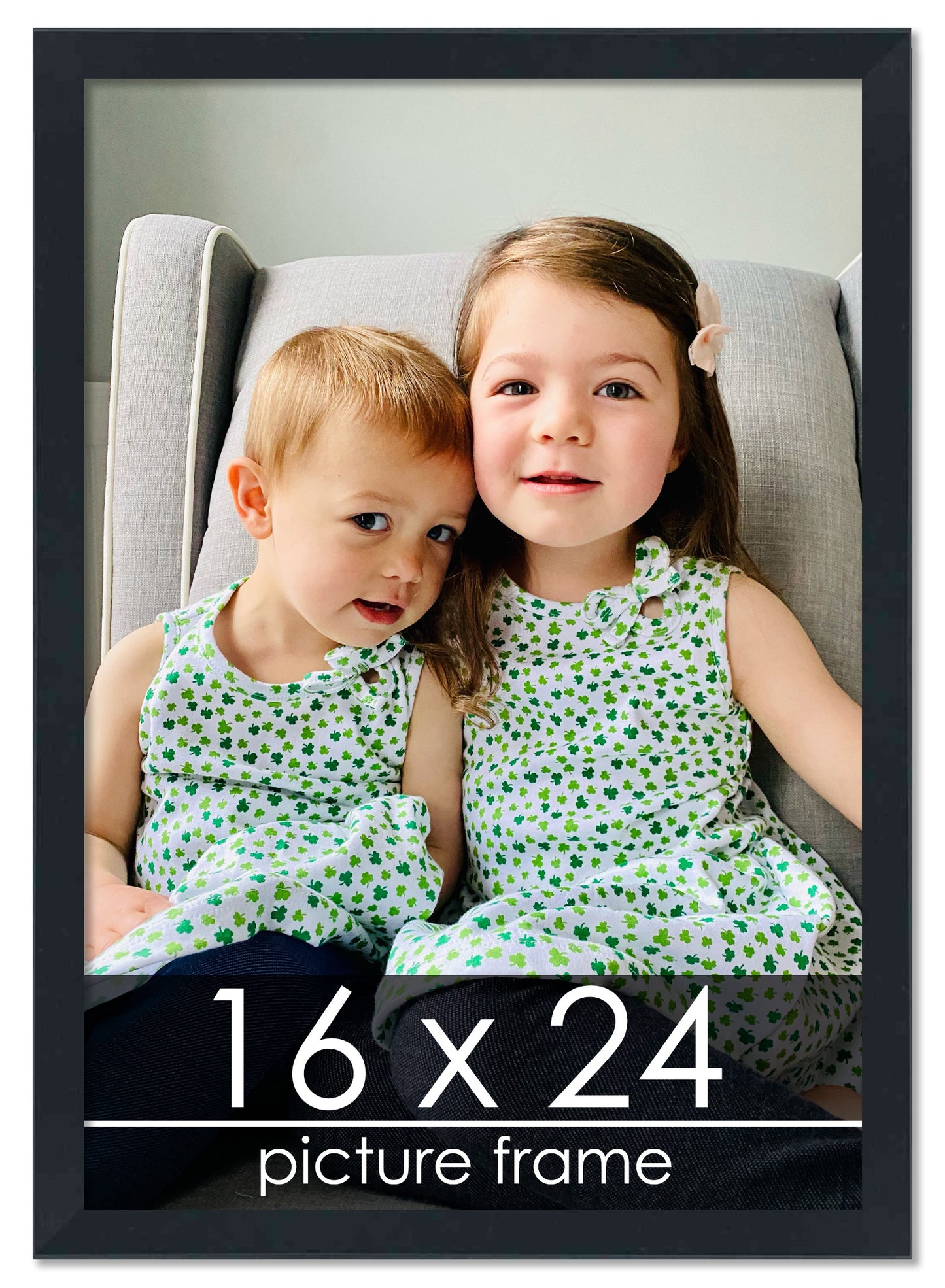 Contemporary Black Wood Picture Frame