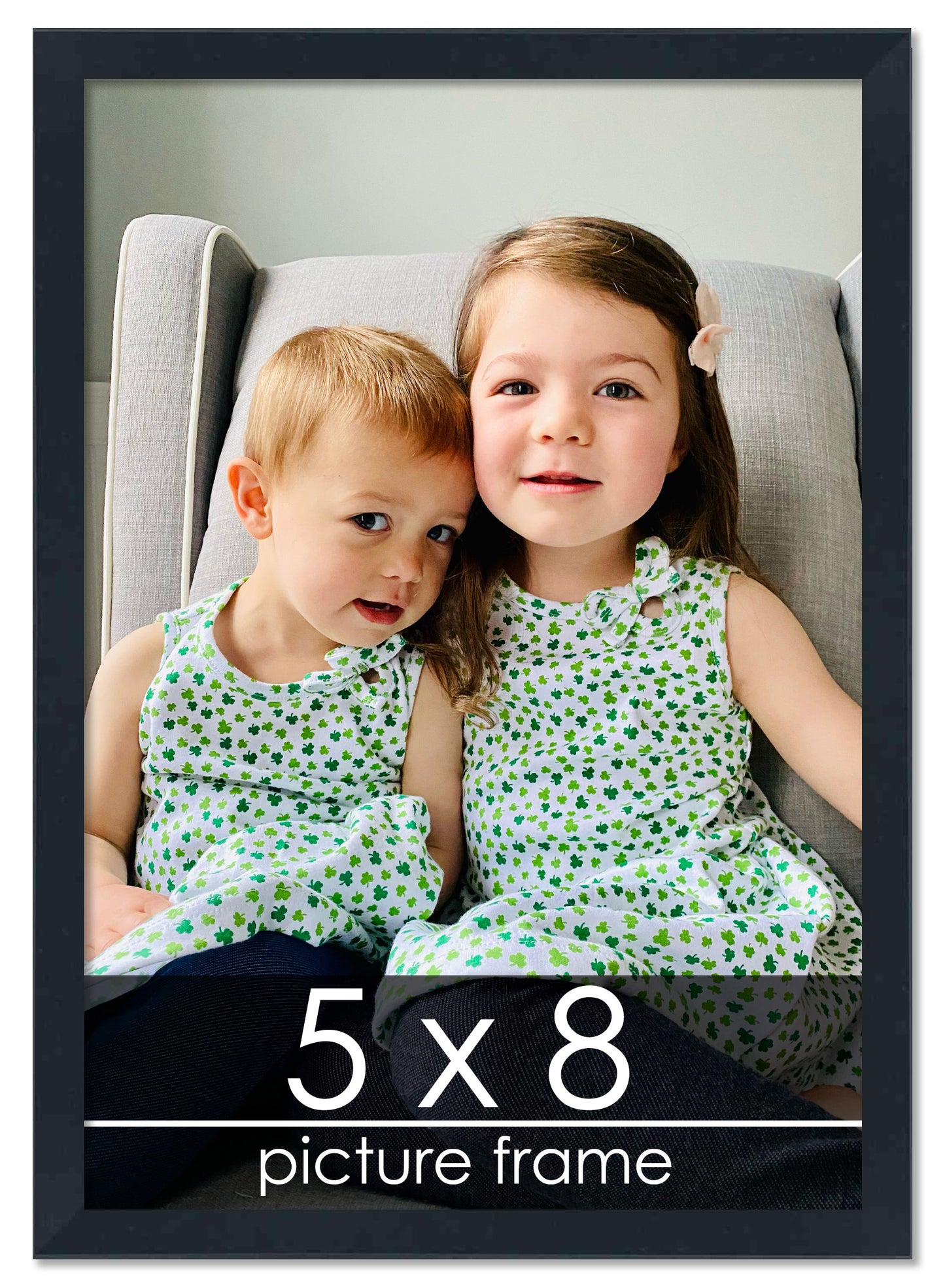 Contemporary Black Wood Picture Frame
