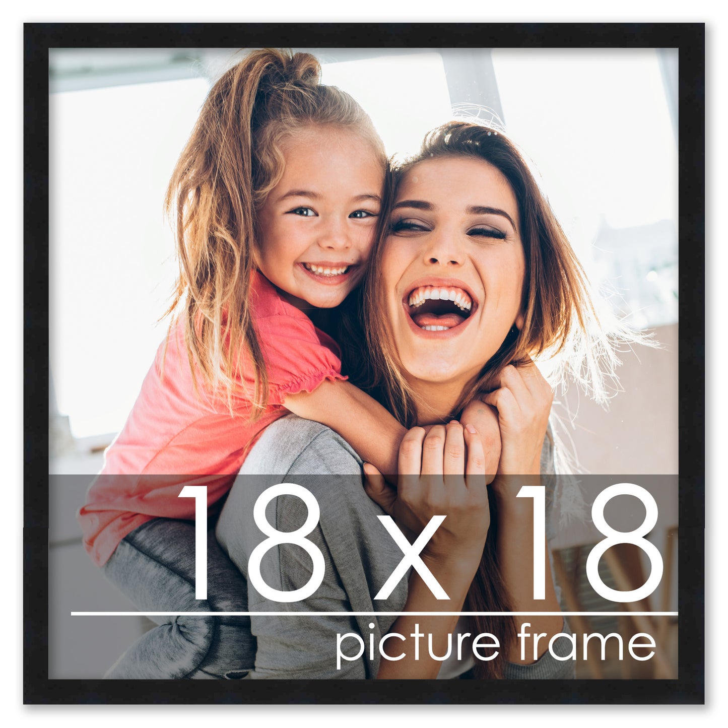 Contemporary Black Wood Picture Frame