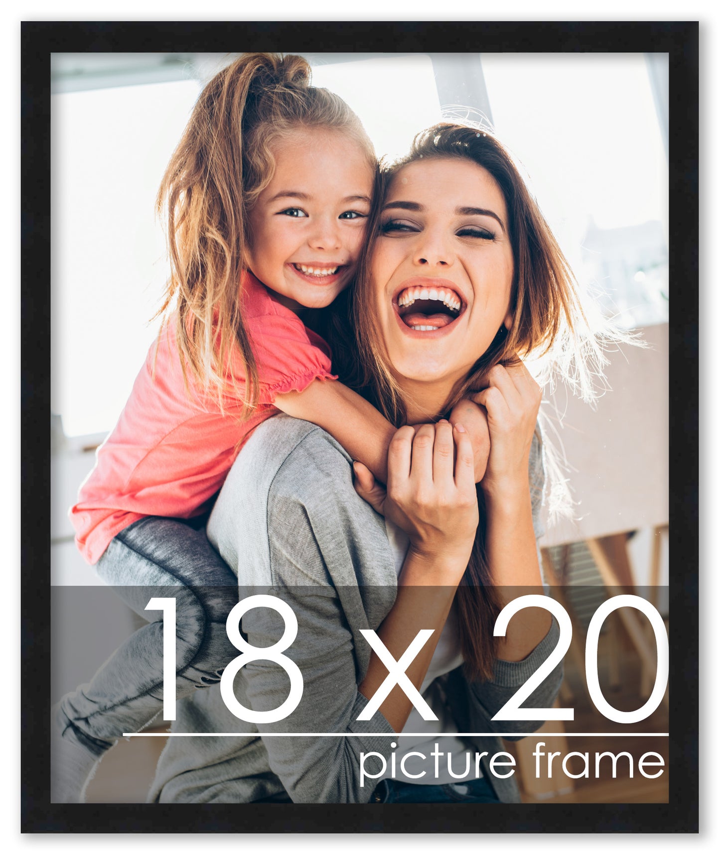 Contemporary Black Wood Picture Frame