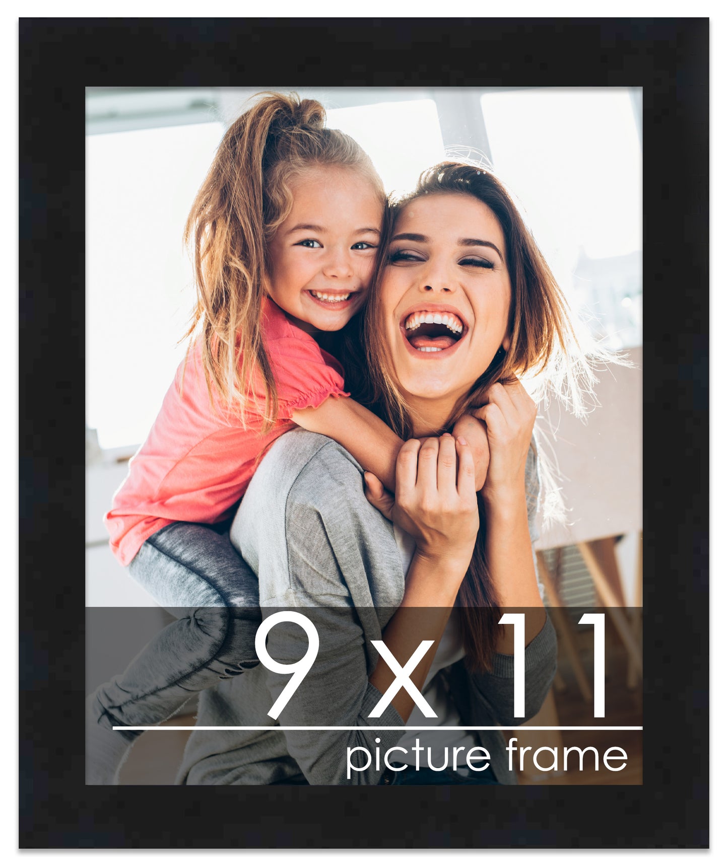 Contemporary Black Wood Picture Frame