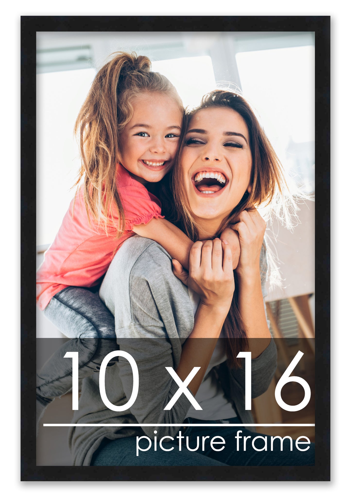 Contemporary Black Wood Picture Frame