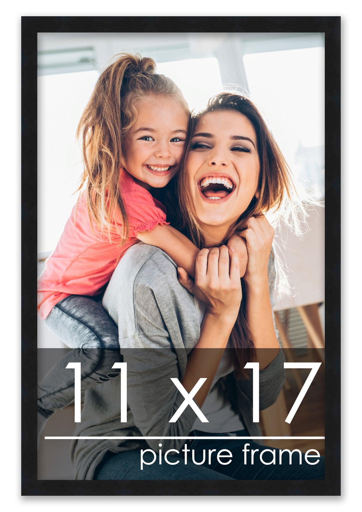Contemporary Black Wood Picture Frame