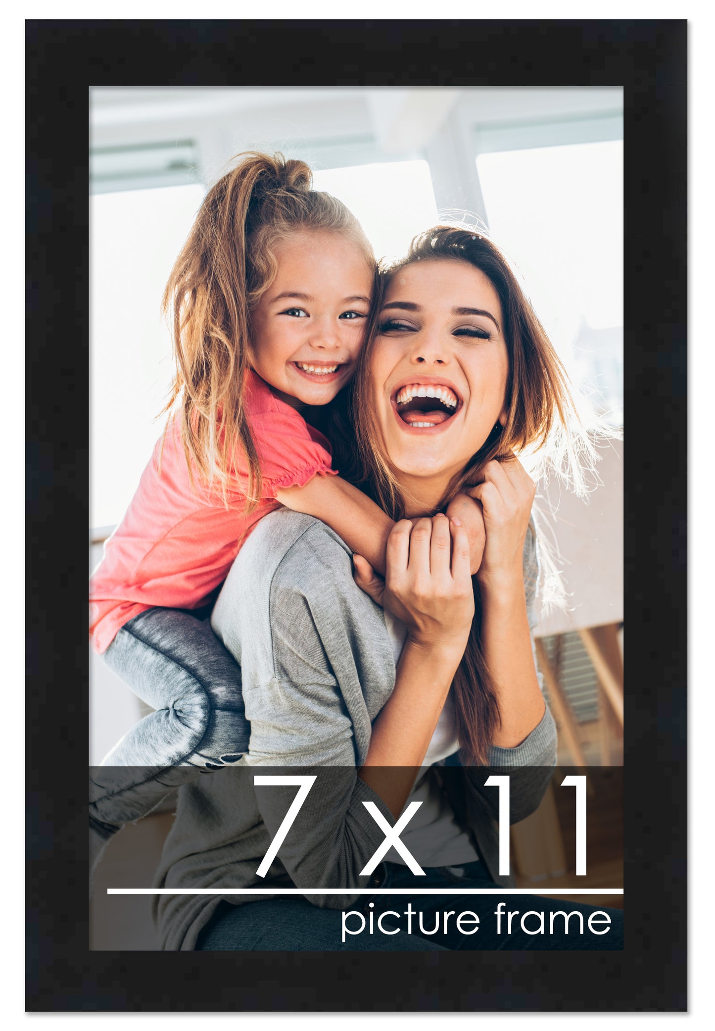 Contemporary Black Wood Picture Frame