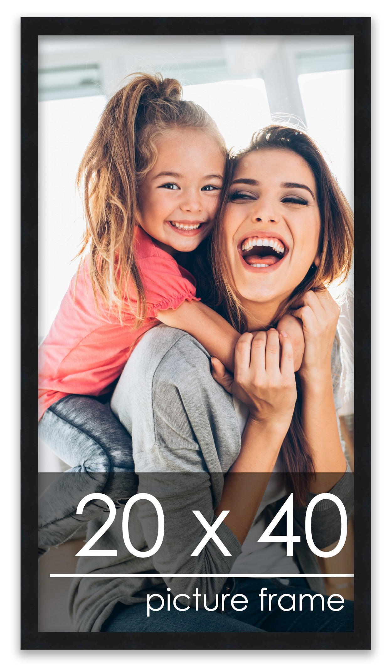 Contemporary Black Wood Picture Frame