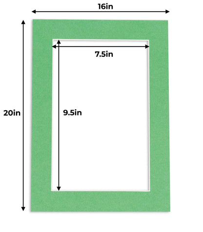 Turf Green Precut Acid-Free Matboard