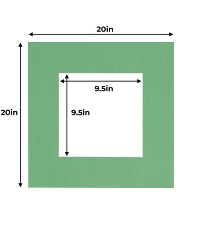 Turf Green Precut Acid-Free Matboard