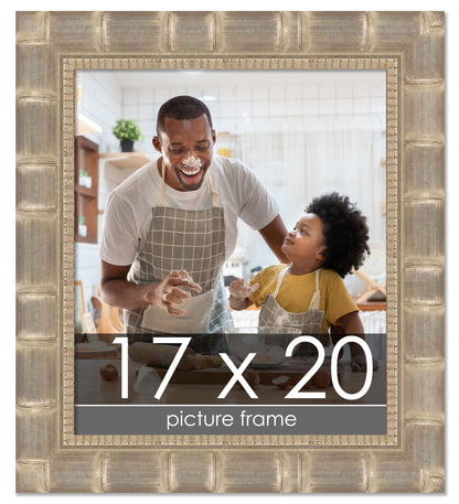 Bamboo Silver Wood Picture Frame