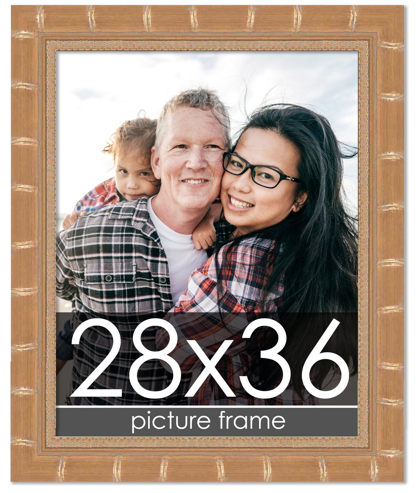 Bamboo Gold Wood Picture Frame