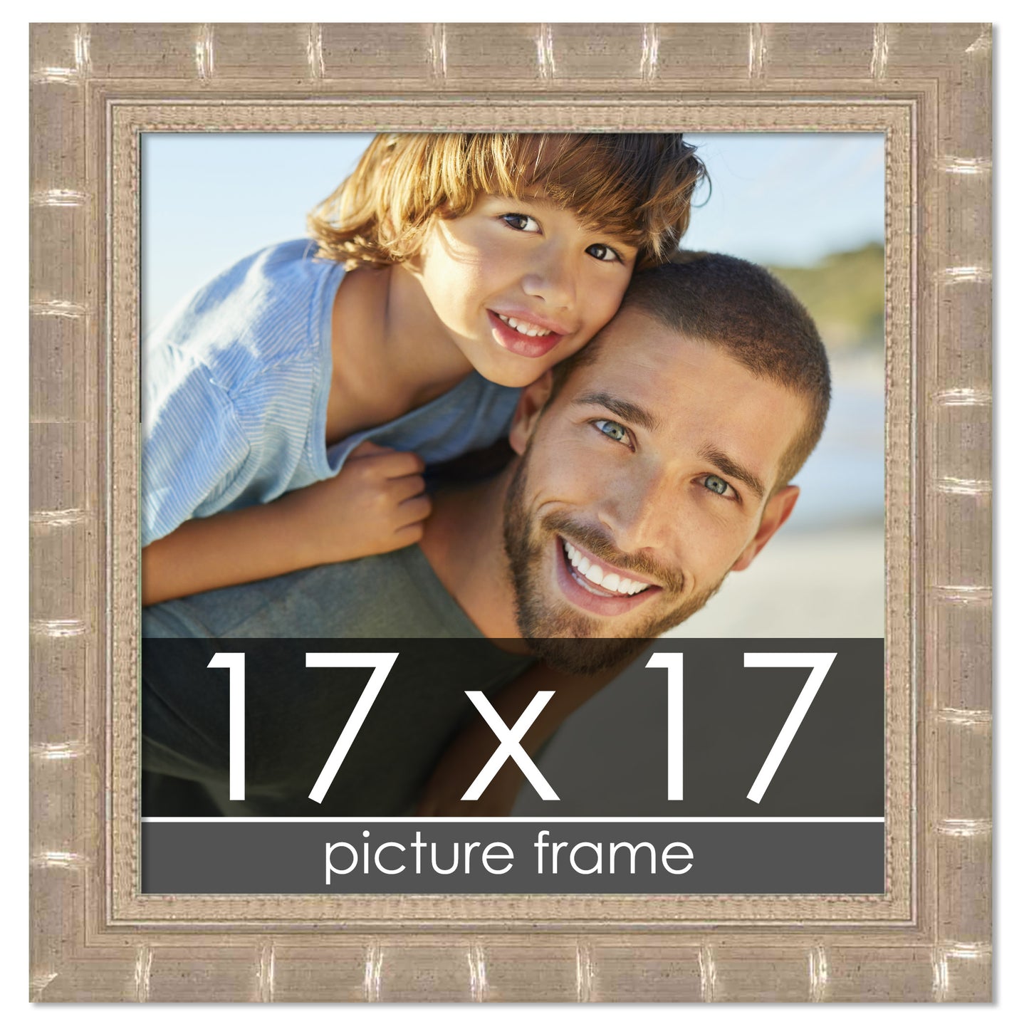 Bamboo Silver Wood Picture Frame