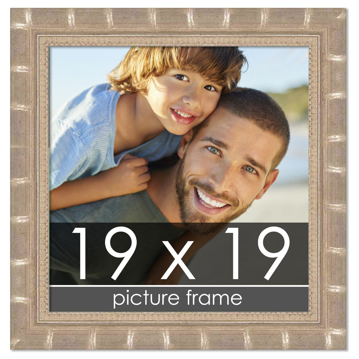Bamboo Silver Wood Picture Frame