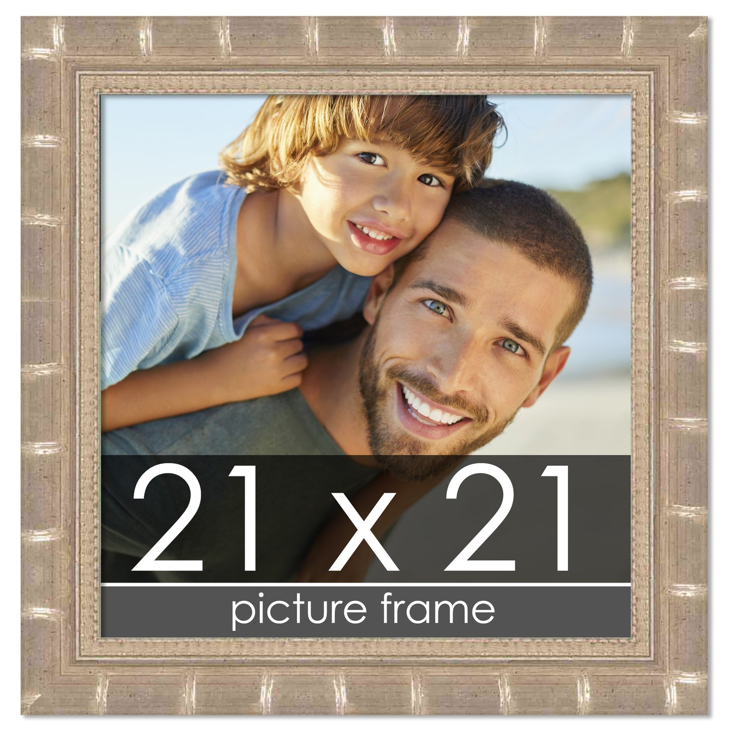 Bamboo Silver Wood Picture Frame