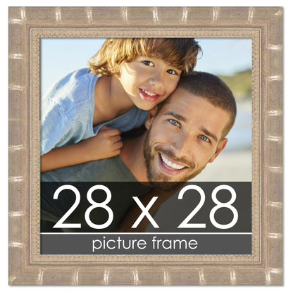 Bamboo Silver Wood Picture Frame