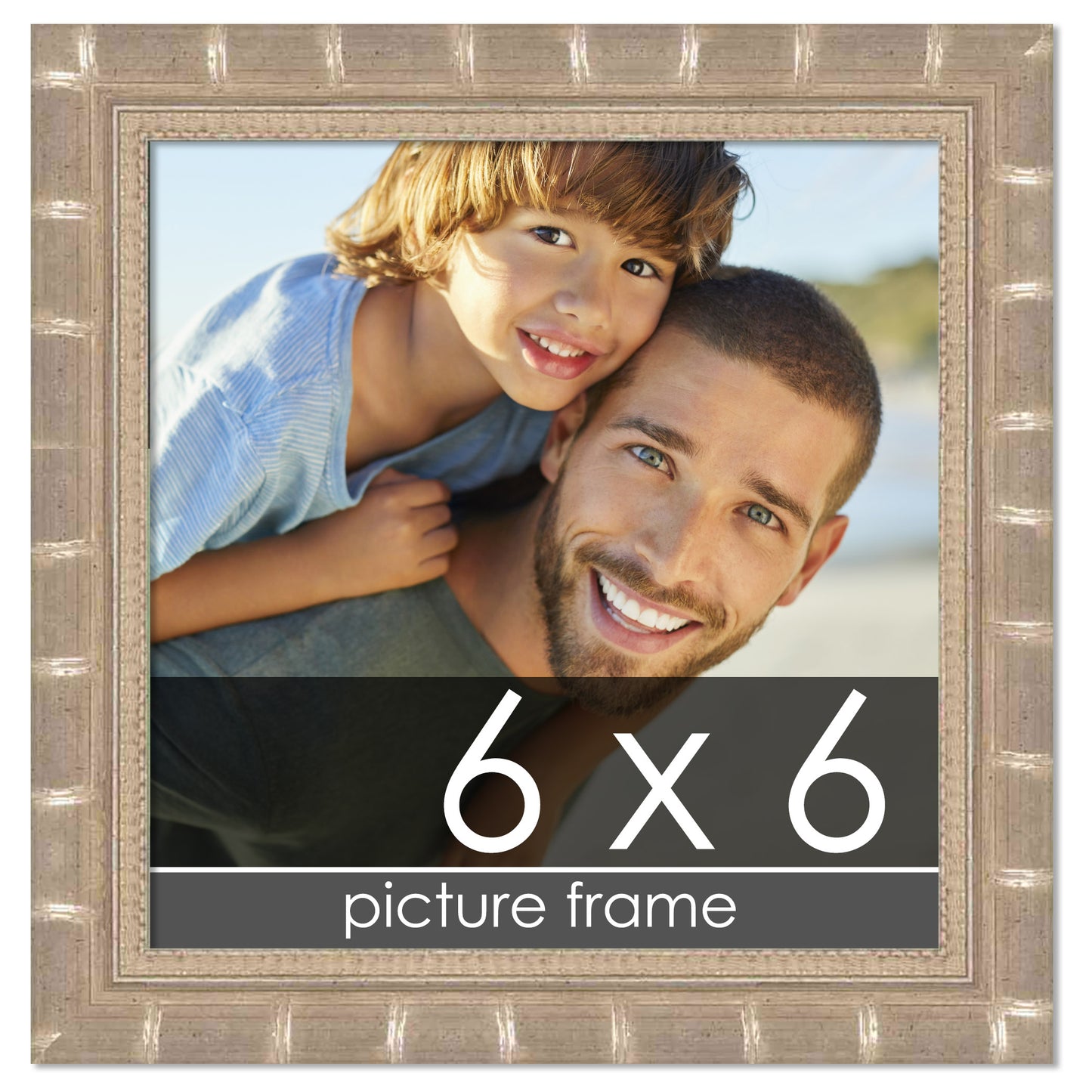 Bamboo Silver Wood Picture Frame