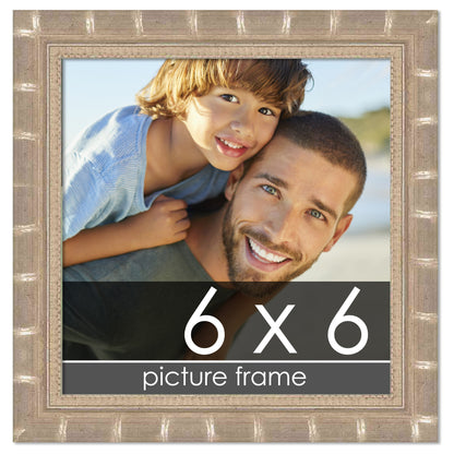 Bamboo Silver Wood Picture Frame
