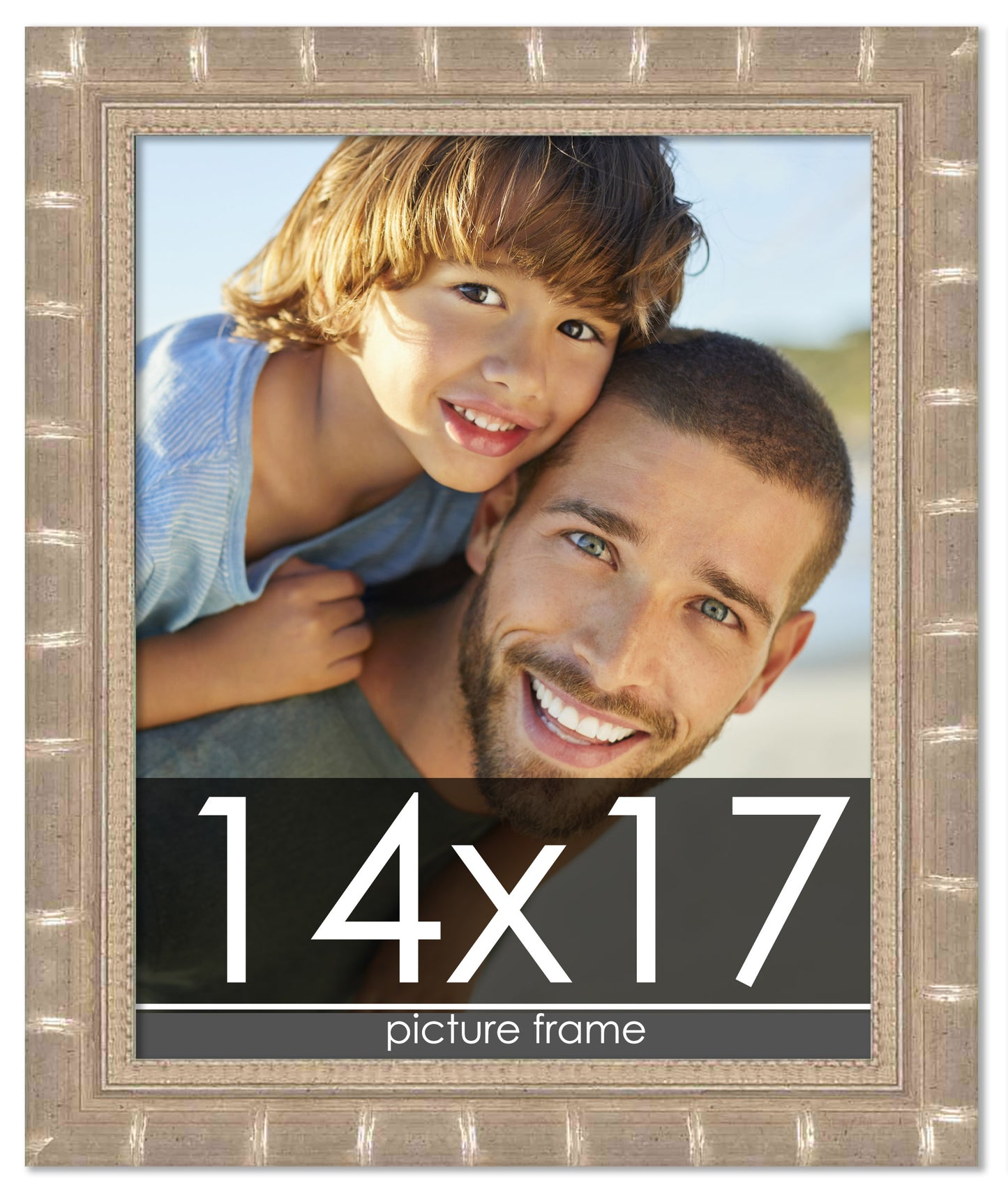 Bamboo Silver Wood Picture Frame